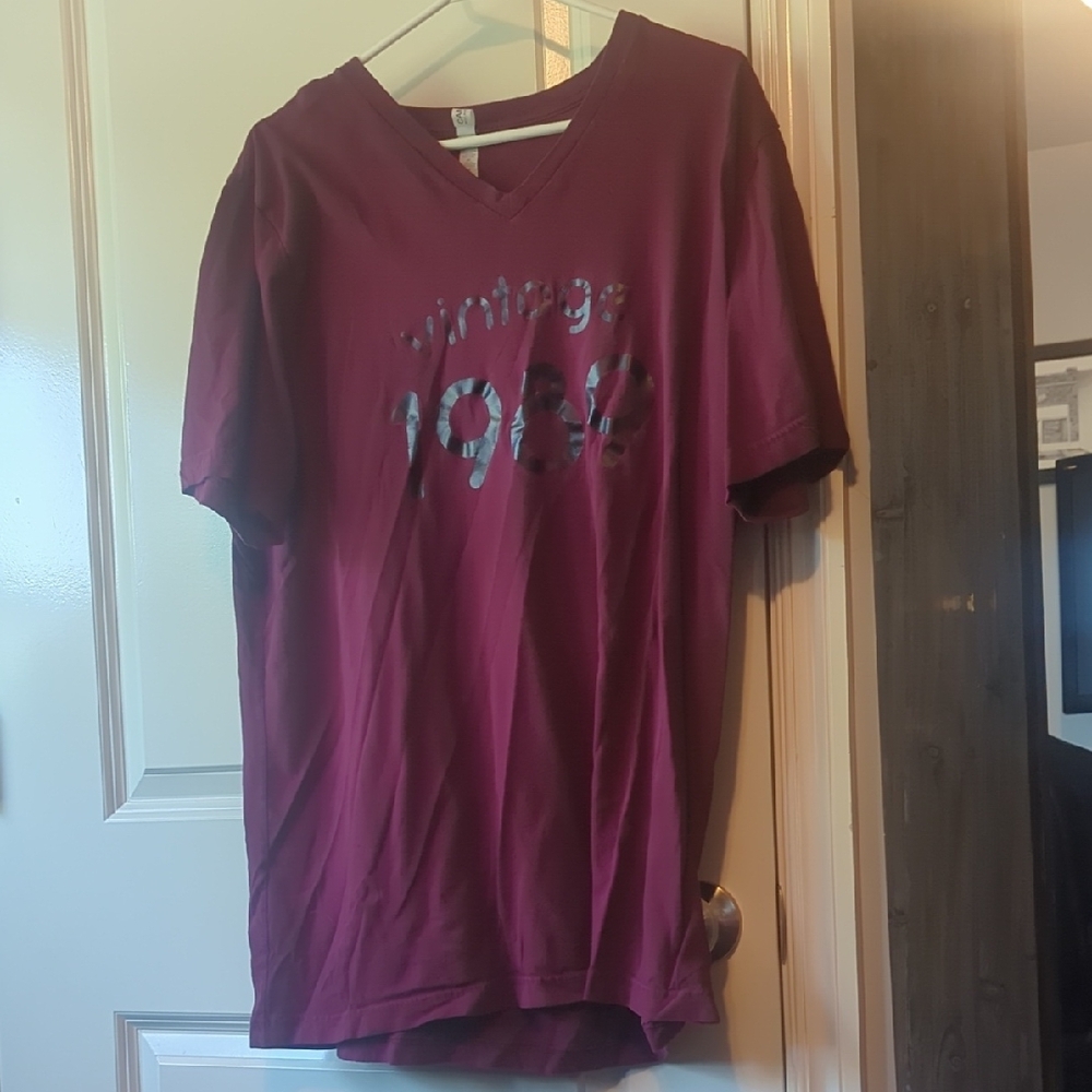 Vintage 1980s Maroon Women's Top